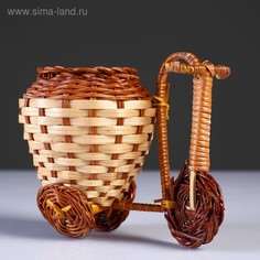 Плетеные сувениры (Велосипед) 15х9 см H 12 см.(Бамбук срезан) No Brand