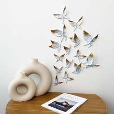 Настенный декор Бабочки 3d панно набор из 15 шт. МИНИ цвет Аквамарин I AM ART