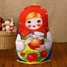 Грелка на чайник «Матрёшка», с горшочком No Brand