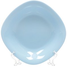 Тарелка суповая керамика 21 см квадратная Carine Light Blue Luminarc P4250