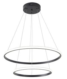 Люстра подвесная светодиодная ZORTES RINGOLIGHT ZRS.33321.63C LED 63 Вт черный No Brand