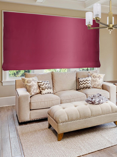 Римская штора "Lindor", вишневый, 80х160 см Эскар