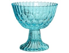 Креманка ГУРМЭ, стекло, цвет-голубой, 12x12x12.5 см, 380 мл Edelman