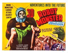 Постер к фильму "Робот-монстр" (Robot Monster) 50x70 см No Brand