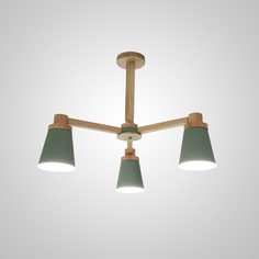 Люстра ImperiumLoft из массива дерева PROP 3 Green