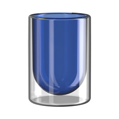 Стакан KissKissFish Levitate Water Glass синий
