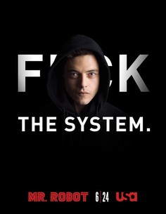 Постер к сериалу "Мистер Робот" (Mr. Robot) Оригинальный 55,9x71,1 см No Brand