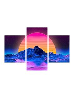 Картины Красотища Модульная картина Retro wave 120х80