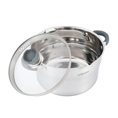 Кастрюля Feel at home MR-3507-20 с крышкой 3,3 литра, д=20 см, стальная