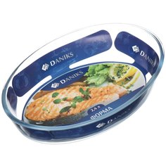 Форма для запекания 21.4х29.8х6.3 см 2.4 л овальная Daniks DNX-24R