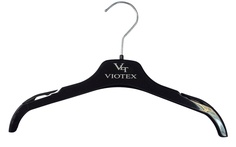 Вешалка для блузок с логотипом Valexa БЛ-30, 30 см, черная, 5 шт
