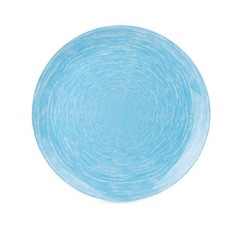 Тарелка обеденная Luminarc Brush Mania Light blue 26 см голубая