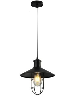 Люстра лофт подвесная 1*60Вт E27 MD.1709-1-P BK Imex