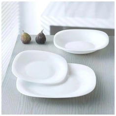 Набор LUMINARC столовый CARINE белый 18пр