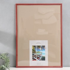 Фоторамка дерево "Image Art" С18 50х70 см,(пластиковый экран), красное дерево No Brand