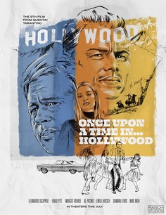 Постер к фильму "Однажды в… Голливуде" (Once Upon a Time ... in Hollywood) Квентин Таранти No Brand