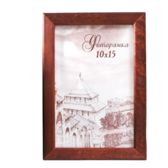 Фоторамка сосна с14 01/6 венге 10х15 см (пластиковый экран) No Brand