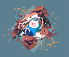 Постер к сериалу "Время приключений" (Adventure Time with Finn & Jake) A4 No Brand