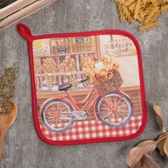 Прихватка "Bakery house" 19х19 саржа,100% х/л,ватин 250г/м2 Этель