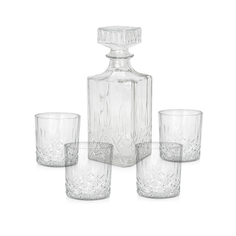 Набор для напитков из 5 предметов Fissman штоф 1000мл, стаканы 300мл, стекло 16478_