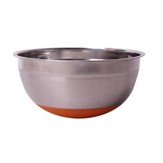 Миска сталь круглая 24 см силиконовое дно Kamille 4349