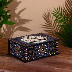 Шкатулка Древо МДФ 24х18х9 см No Brand