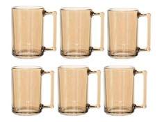 Набор кружек кружки чашки Фитнес золотой мед 320 мл 6 шт Luminarc