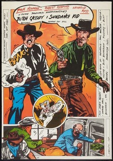 Постер к фильму "Буч Кэссиди и Сандэнс Кид" (Butch Cassidy and the Sundance Kid) 50x70 см No Brand