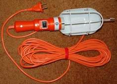 ЛСУ-1 светильник переноска (фонарь) E27 60W 220V (АС) шнур 15м (ПВС) с выкл., для авто (РФ No Brand