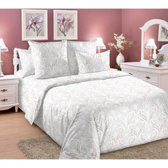 Простынь 1.5 сп. (143х214 см) сатин Намек 3 беж компаньон Текс Дизайн