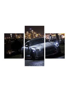 Картины Красотища Модульная картина Nissan gtr (R35) 120х80