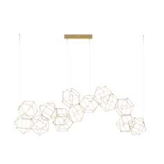 Подвесной светодиодный светильник Eurosvet Uma 90168/14 медь в стиле лофт 3000К