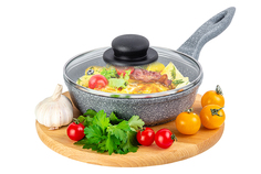 Сковорода универсальная Elan Gallery Гармония вкуса 18 см серый 120575