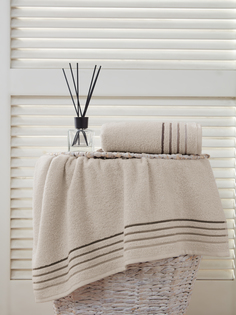 Махровое полотенце Karna Solar 70х140 бежевый