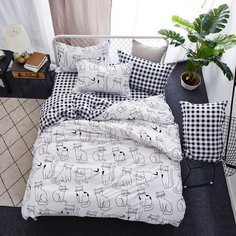 Mency Комплект постельного белья Mency / евро (простыня на резинке)