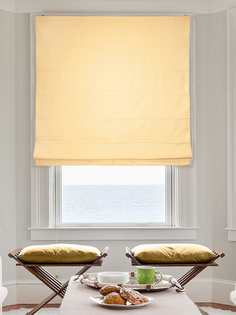 Римская штора "Hosta", цвет: бежевый; цепочный механизм 60x160 см Эскар