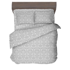 Комплект постельного белья VENTURA LIFE Ранфорс, 1,5 спальный (50х70), Северная капля