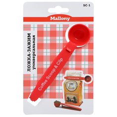 Зажим-ложка для пакетов 16х4х3 см навеска Mallony SC-1 985861