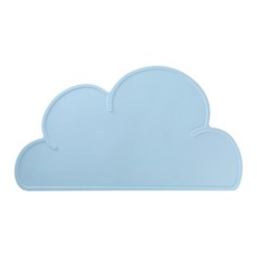 Силиконовая салфетка-мат под тарелку Облако, 48?27 см (Цвет: Голубой ) No Brand