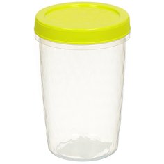 Контейнер пищевой пластик 0.7 л 14.5 см в ассортименте круглый Idea Ролл М 1472