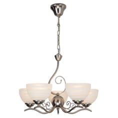 Люстра LVK S 0309/5 SN+WT D53H70 5xЕ27x60W