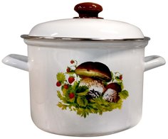 Кастрюля 3л, Лысьвенская эмаль,С-1612АП2/4, Грибная поляна