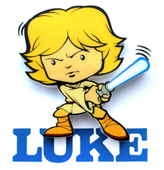 Пробивной мини 3D светильник "StarWars" (Звёздные Войны)-Luke Skywalker (Люк Скайуокер)