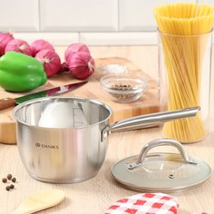 Ковш 2 л ручка индукция Daniks Перл GS-01205-16S