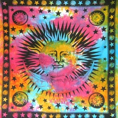 Этническое индийское покрывало Луна и солнце 2,2х2м Индия