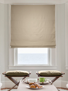 Римская штора Hosta цвет серо-бежевый цепочный механизм 100x160 см Эскар