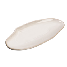 Тарелка «Белая раковина», 10 х 23 см Dolce Ceramo