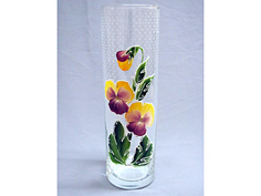 Ваза д/цветов цилиндр H26 фиалка "Вдохновение"181/70 Sima Land