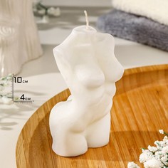 Свеча фигурная "Женский силуэт", 10 см, белая Богатство Аромата
