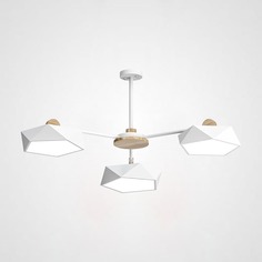 Подвесная люстра ImperiumLoft Geometric CH 3 белая
